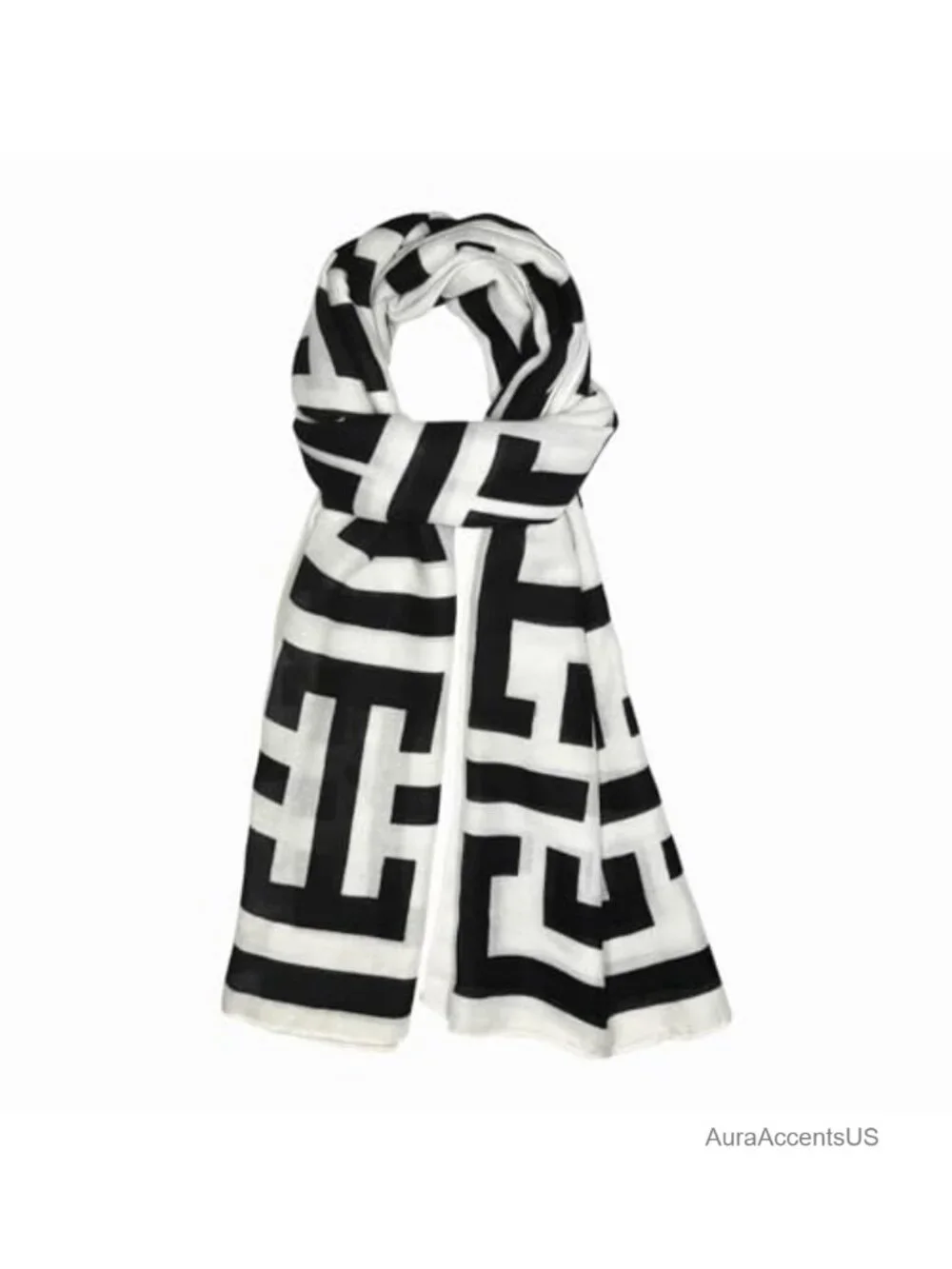 Lightweight Cotton Blend Fashion Scarf, Versatile Shawl Wrap for Women